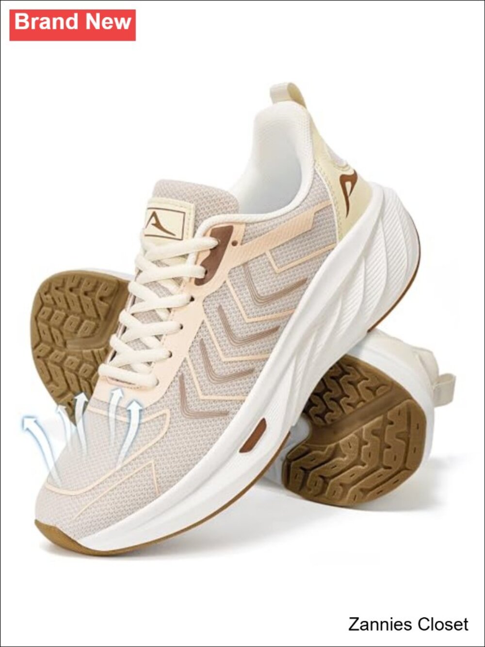 ✨ HARENCE Womens Athletic Sneakers Breathable Non Slip Comfort Walking Gym Shoes